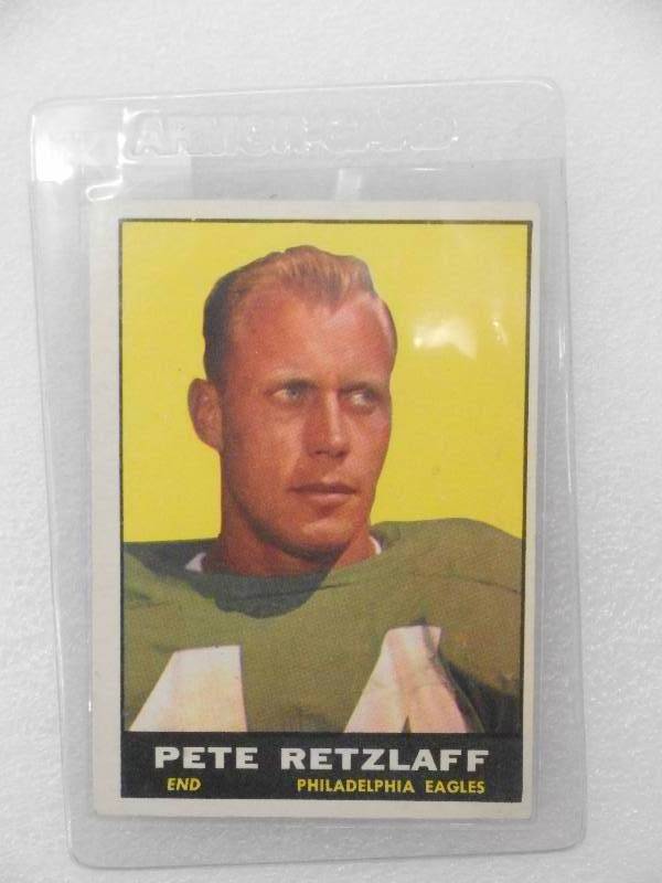 1961 Topps Vintage Football Card,  ...