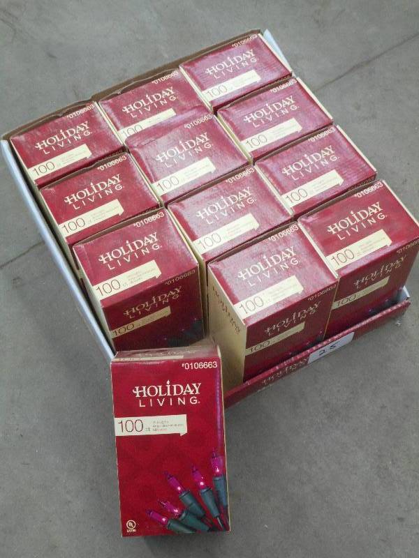 (12) Unused Boxes Of Holiday Living...