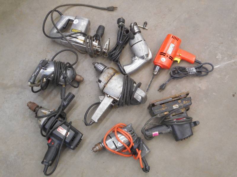 Box Lot Of Assorted Power Tools ...