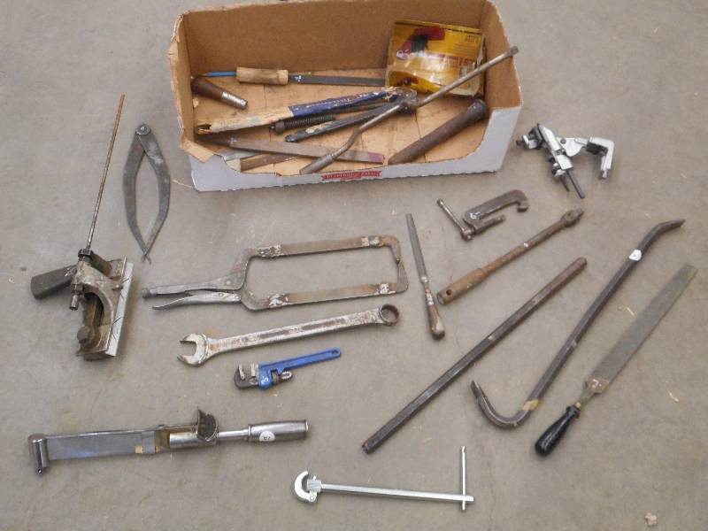 Box Of Assorted Hand Tools & Etc ...