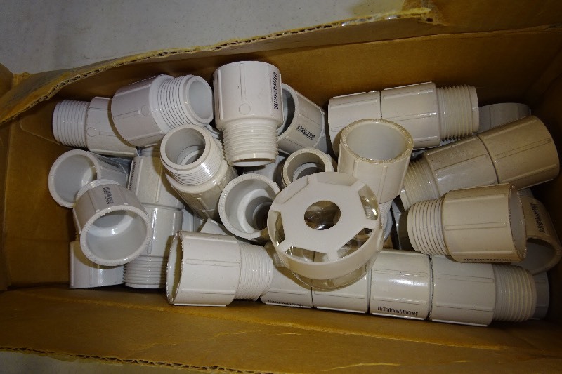 White pvc pieces