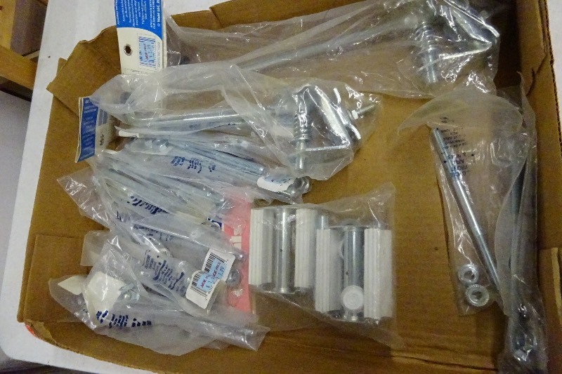 Bike pedals, bike stands, bolts