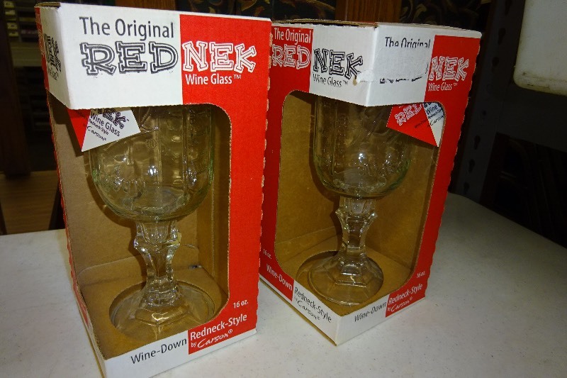 2 Redneck wine glasses