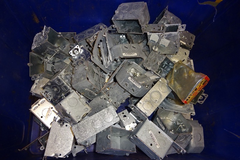 Variety of metal electrical boxes