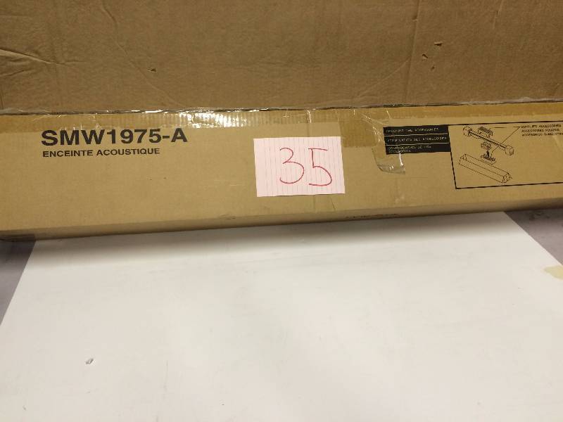 lot 35 image: Pioneer Plasma TV Home Speaker System Sound Bars, SMW1975-A,New