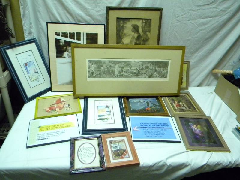 lot 259 image: Framed Art Lot