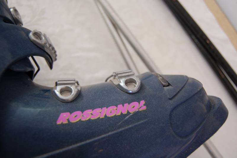 Ski Boots and poles