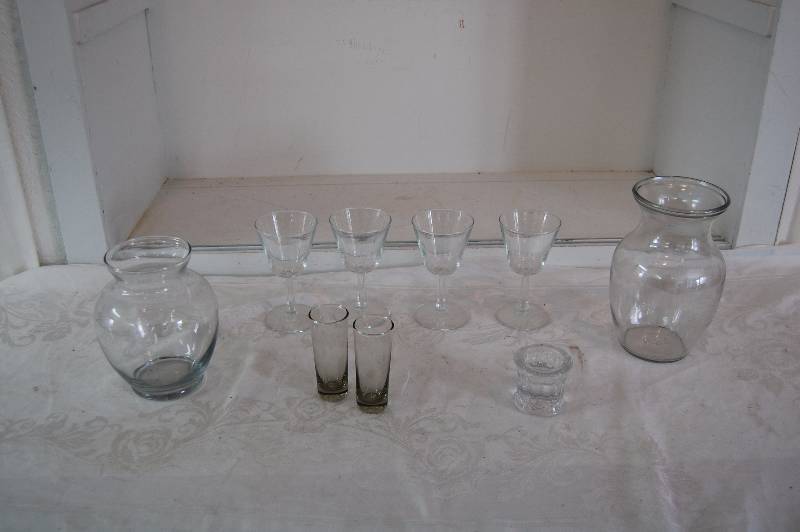 Assorted Glassware and Home Dcor