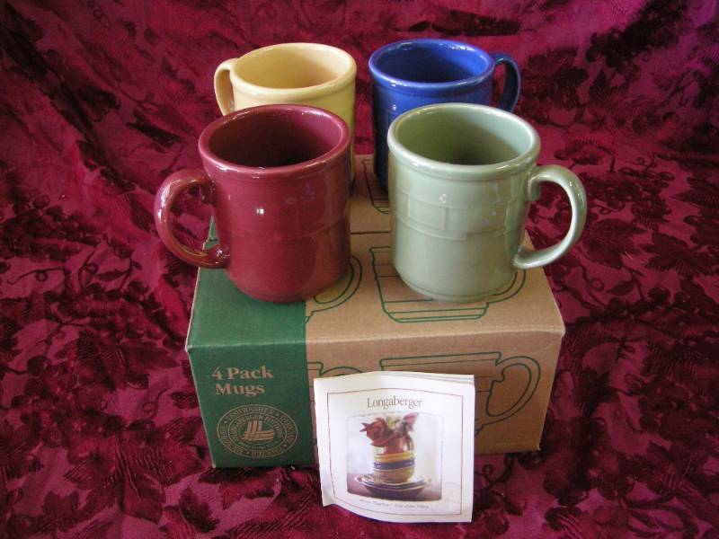Longaberger Pottery Mugs