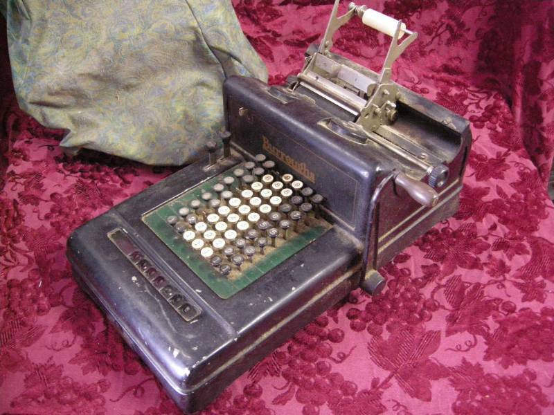 Antique Burroughs Adding Machine