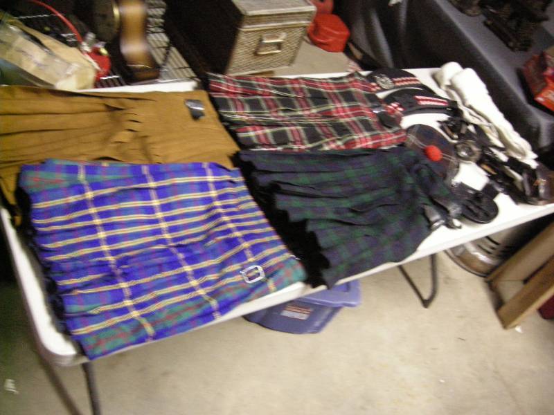 4 Authentic Stillwater Kilts
