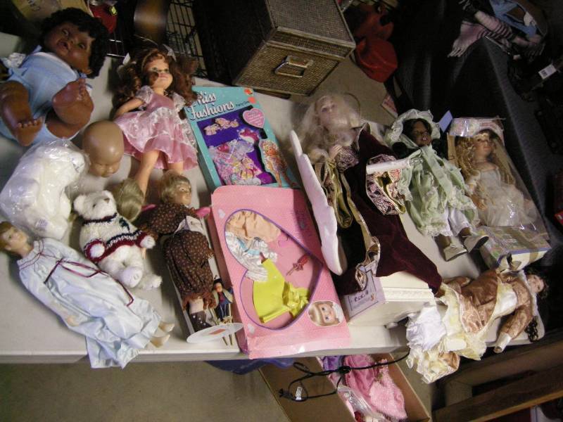 Large Box of Dolls
