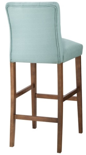 lot 13 image: Brookline Tufted 30 Barstool - Aqua Blue
