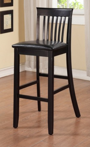 lot 20 image: Linon Torino Craftsmen 30 Barstool - Black
