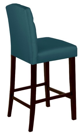 lot 84 image: Tufted Shantung 25 Counter Stool - Teal