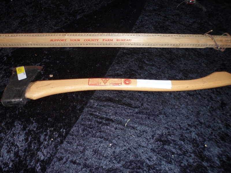 lot 24 image: Ax and Measuring Sticks