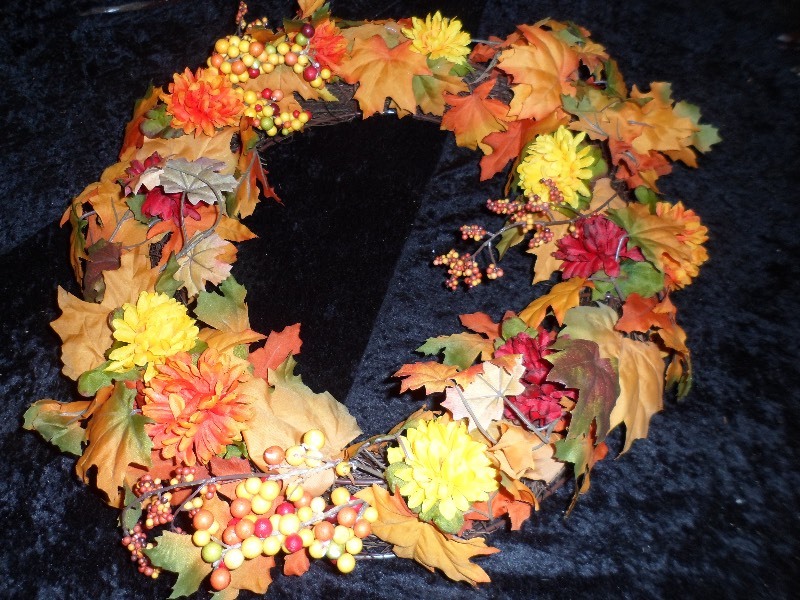 lot 77 image: Large Fall Wreath