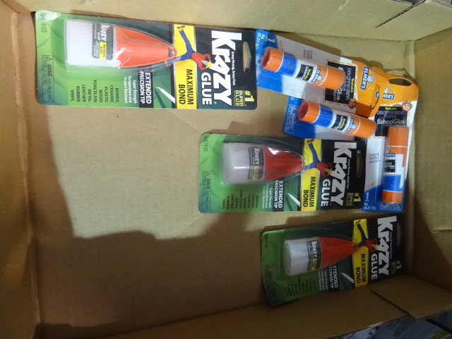 NEW Qty 6 bottles of glue, 3 x Krazy Glue Max Bond and 3 x Elmers School Glue Stick