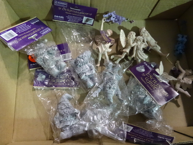 NEW Qty 12 Enchanted Gardens Garden Gnomes and Faries 6 of ea