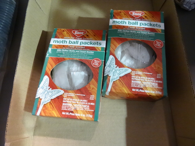 NEW Qty 2 Boxes Enoz Cedar Scented Moth Ball Packets