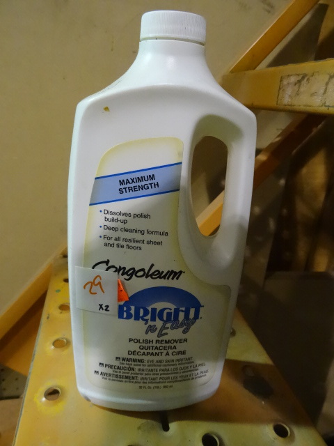 NEW Qty 2 Congoleum Bright n Easy Polish Remover Max Strength Dissolves Polish Build-Up, Deep Cleaning, For All Resillient Sheet anfd Tile Floors
