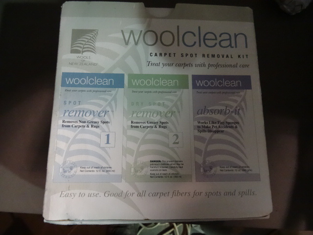 NEW WoolClean Carpet Spot Remover Kit For All Carpets