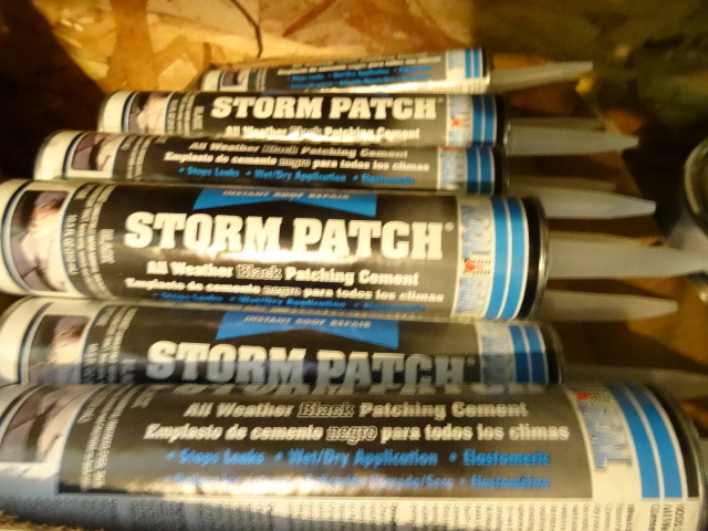 NEW Qty 10 Tubes Storml Patch All WeatherBlack Roof Patching Cement 10.5 oz ea