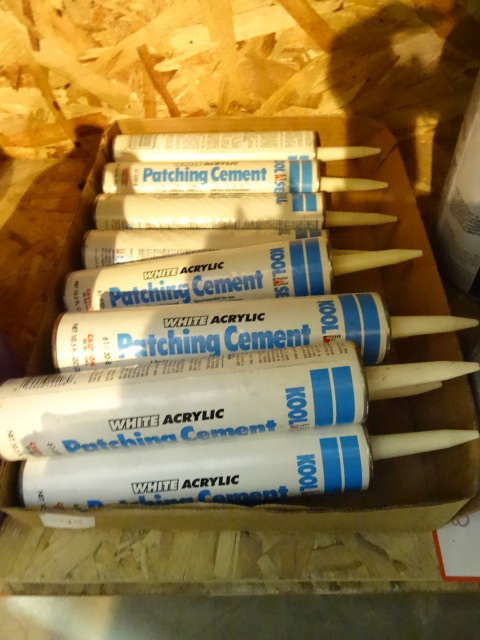 NEW Qty 10 Tubes Kool Seal White Acrylic Patching Cement 10.5 oz ea