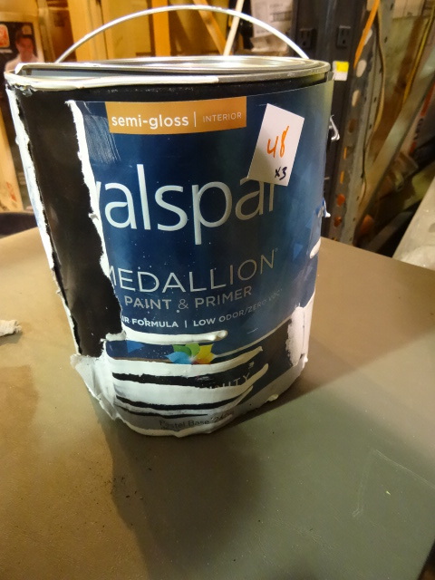NEW Qty 3 Valspar Medallion Semi Gloss Paint & Primer, White, Gal ea