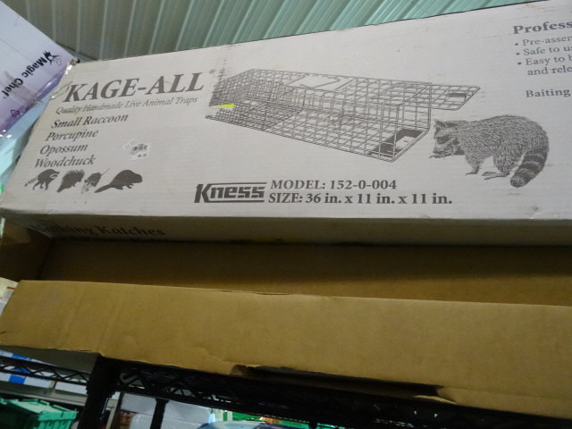 Kness Cage-All Professional Live Cage Animalk Trap Medium for Small Racoon or smaller. Pn 152-0-004