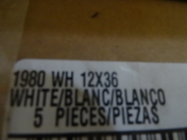 NEW Qty 5 White Wood Shelves 12x36 in