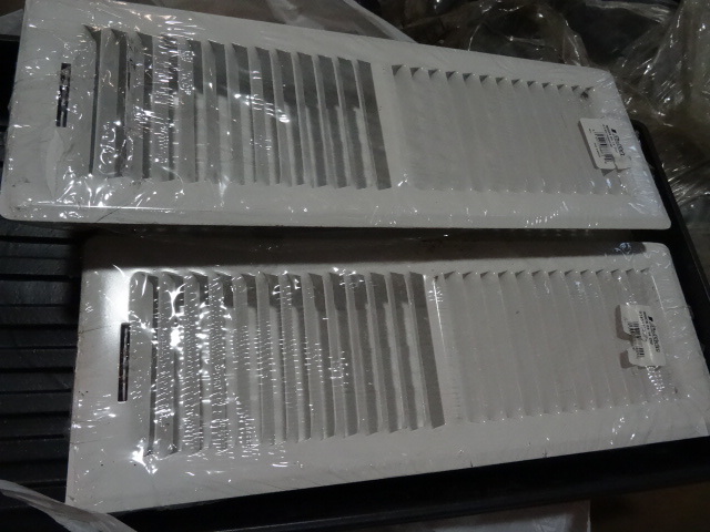 NEW Qty 3 Airmate Vent Louvers White 4x14 in