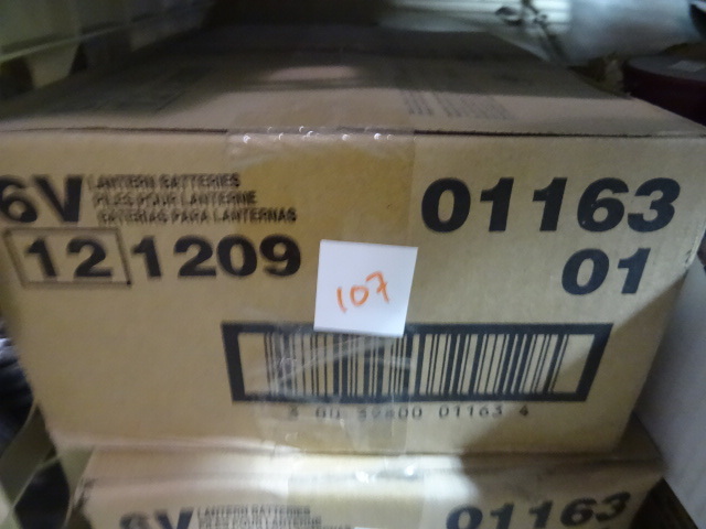 NEW Qty 12 Eveready Super Duty 6 volt Lantern Batteries pn 1209 sku 01163-01