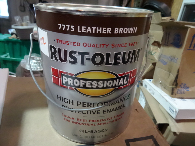 leather brown paint