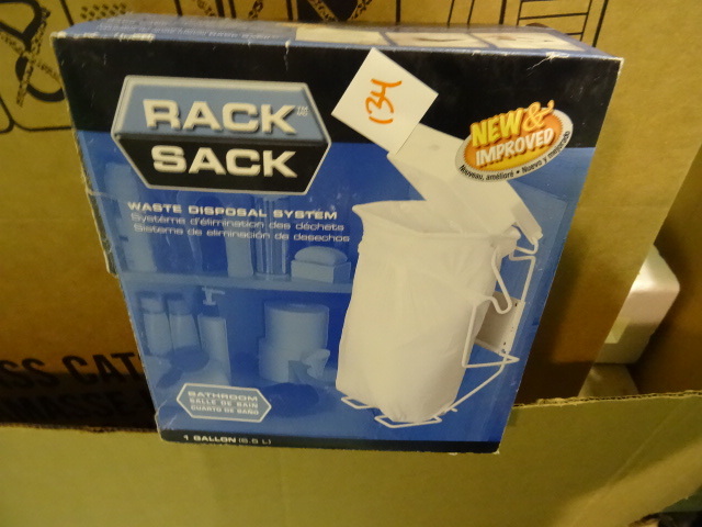 NEW Rack Sack Collapsable Garbage bag Holder and Lid