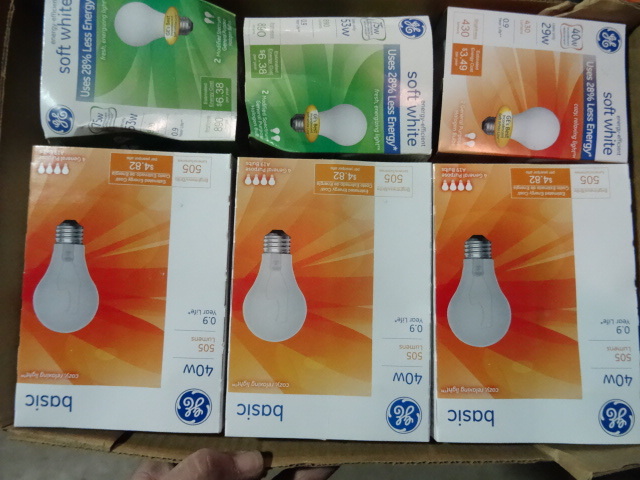 NEW Approx 12 Incandescent Light Bulbs 40 w and 53 watt