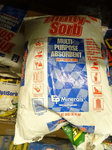NEW Qty 2 Bags Thrifty Sorb Oil Absorbant approx 40 lbs ea bag