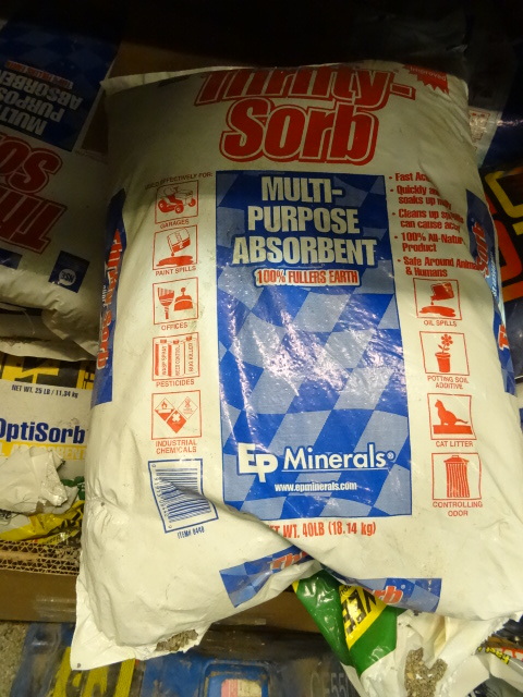 NEW Qty 2 Bags Thrifty Sorb Oil Absorbant approx 40 lbs ea bag