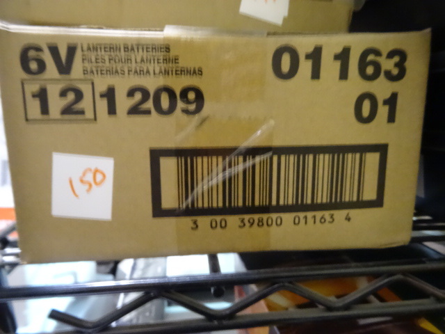 NEW Qty 12 Eveready Super Duty 6 volt Lantern Batteries pn 1209 sku 01163-01