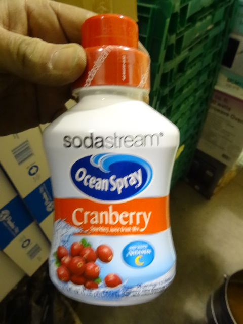 NEW Qty 4 Soda Stream Refill Mix 16.9 Oz ea makes 50 Servings Per Bottle 12 Liters Flavor Ocean Spray Cranberry