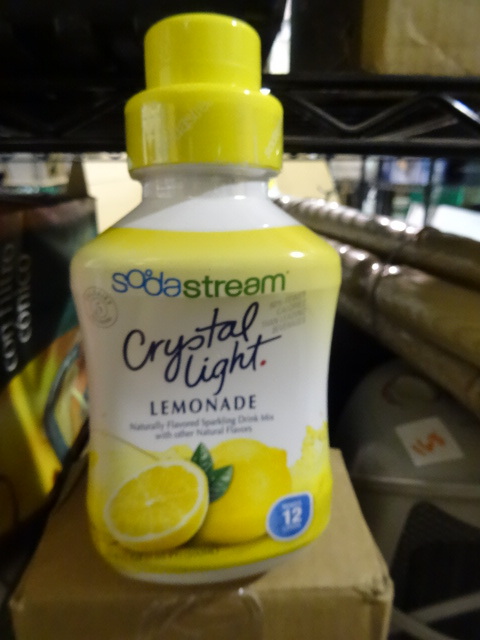 NEW Qty 4 Soda Stream Refill Mix 16.9 Oz ea makes 50 Servings Per Bottle 12 Liters Flavor Crystal Light Lemonade