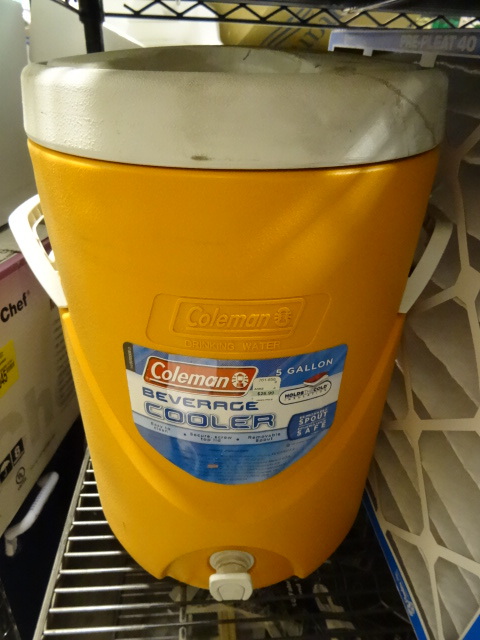 USED 5 Gal Coleman Easy Clean Beverage Cooler