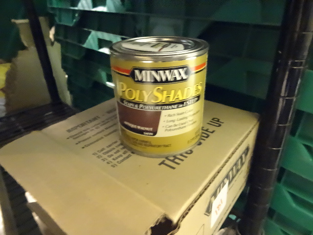 NEW Qty 4 Cans Minwax PolyShades Stain and Poly In 1 Antique Walnut Satin 1  2 pt ea