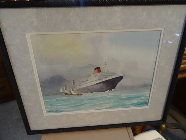 lot 10 image: Original water color by Wilcock