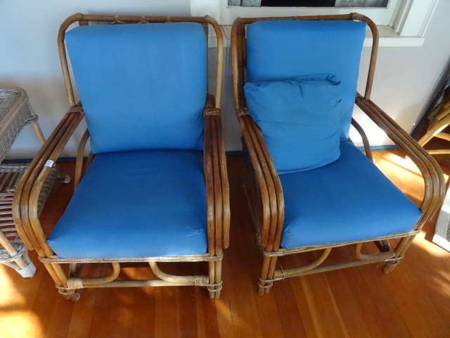 lot 17 image: Bamboo chairs