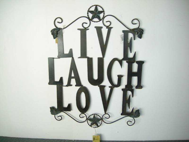 Live Laugh Love Metal Sign