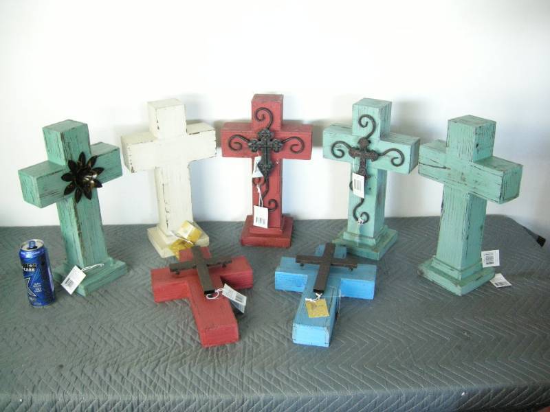 7 Wooden Crosses