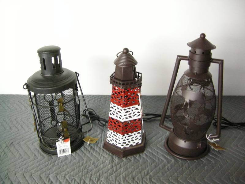 3 Electric Lantern Lamps
