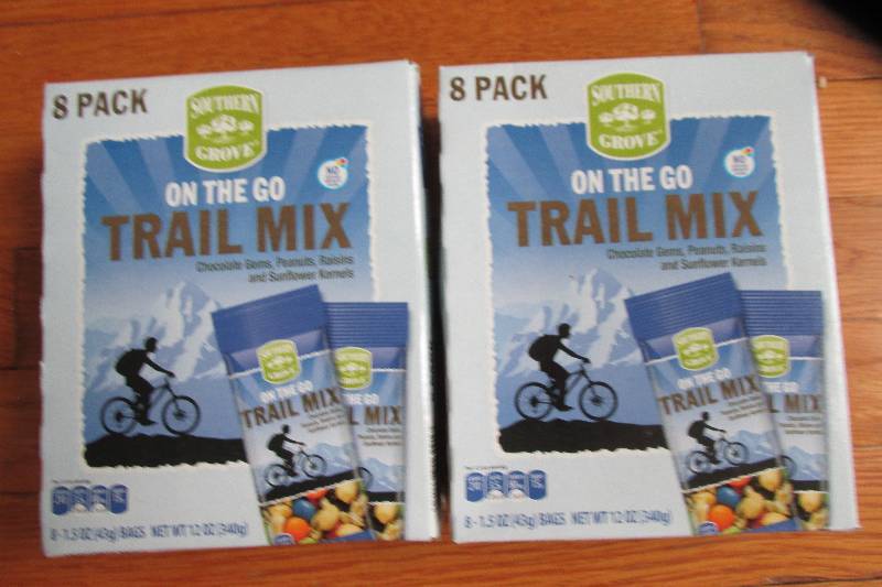 lot 104 image: 2 boxes, 8 per box trail mix single...