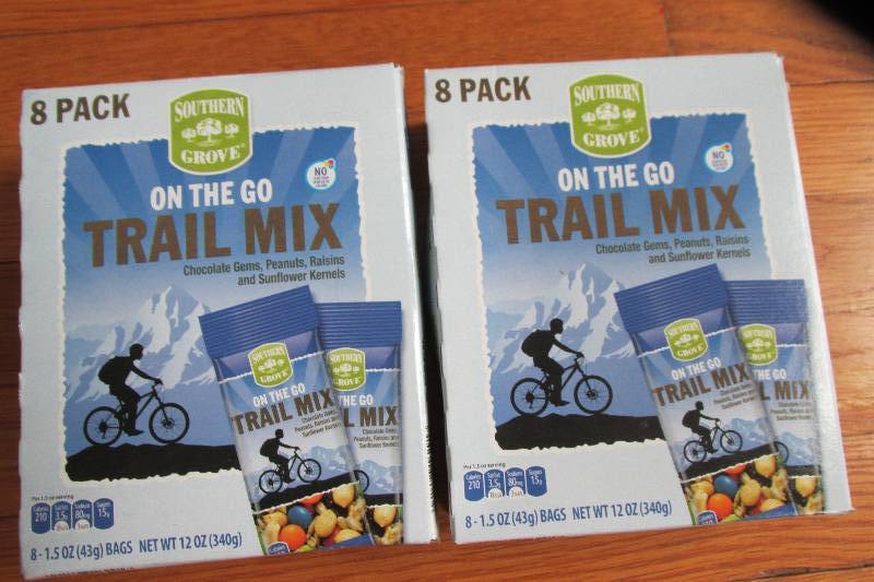 lot 107 image: 2 boxes, 8 per box trail mix single...